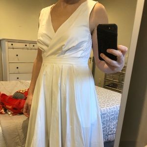 Anthropologie white dress